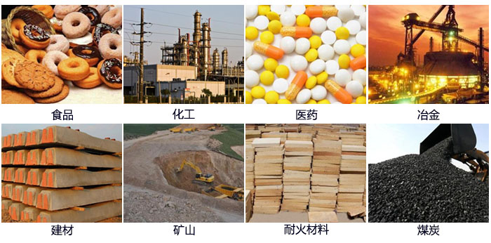 DH-800振動(dòng)篩適用的行業(yè)：食品，化工，醫(yī)藥，冶金，建材，礦山，耐火材料，煤炭。