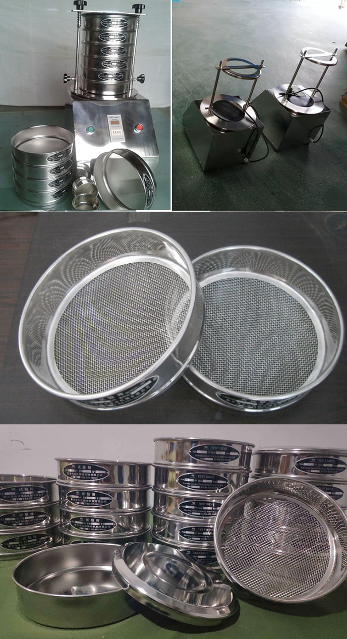 200mm型試驗(yàn)篩篩框，篩機(jī)細(xì)節(jié)展示圖
