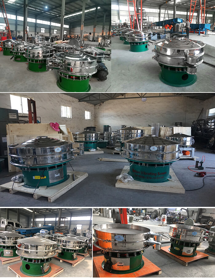 展示廳展示旋振篩，批量展示不銹鋼振動篩，包裝氣體保護(hù)振動篩，批量展示碳鋼旋振篩