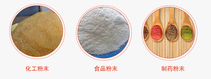 磁懸浮試驗篩適用物料：化工粉末，食品粉末，制藥粉末等。